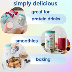 Simply tera's organic grass-fed whey ingredients panel showing quality sourcing
