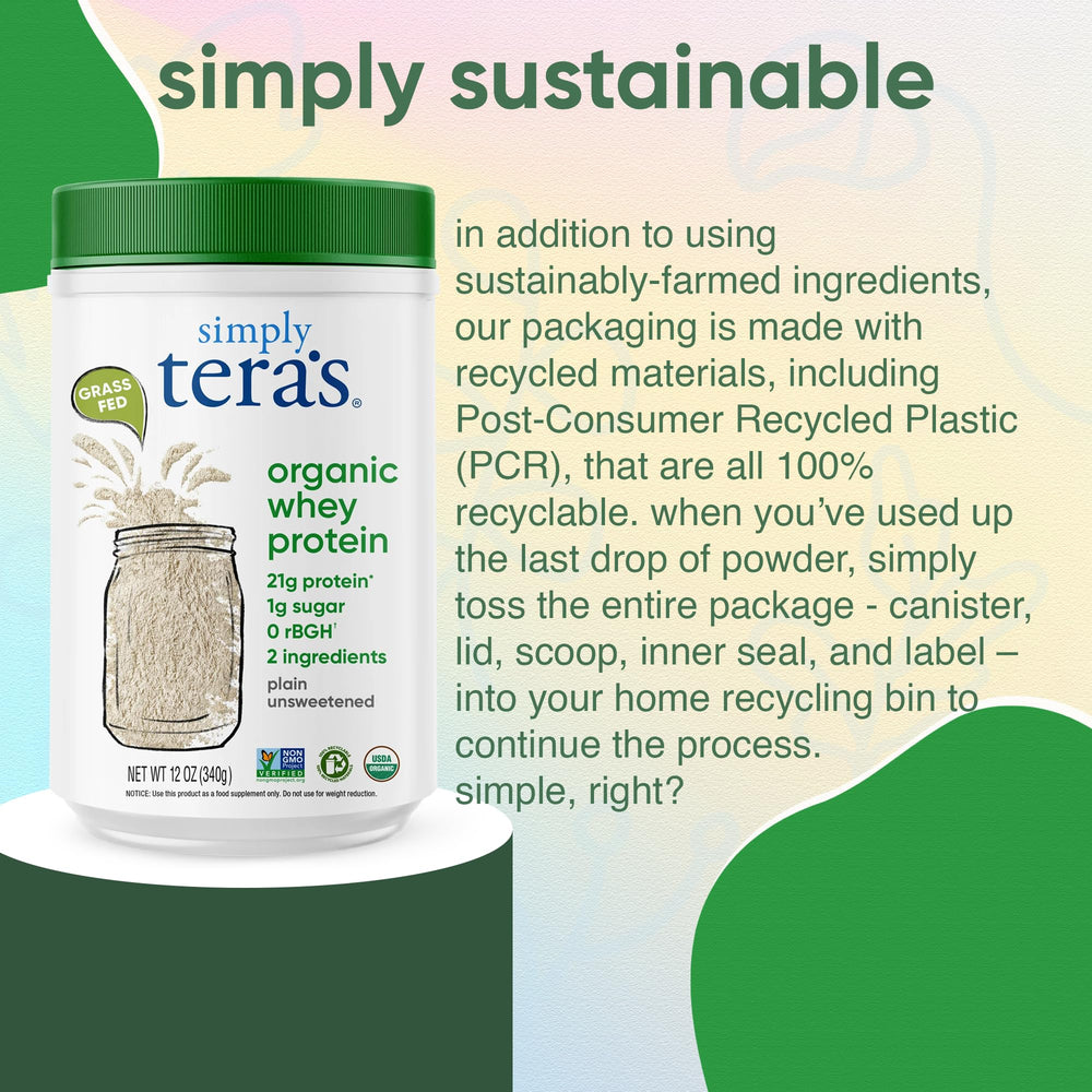 Simply Teras whey shake, ready-to-use for post-workout or snack.
