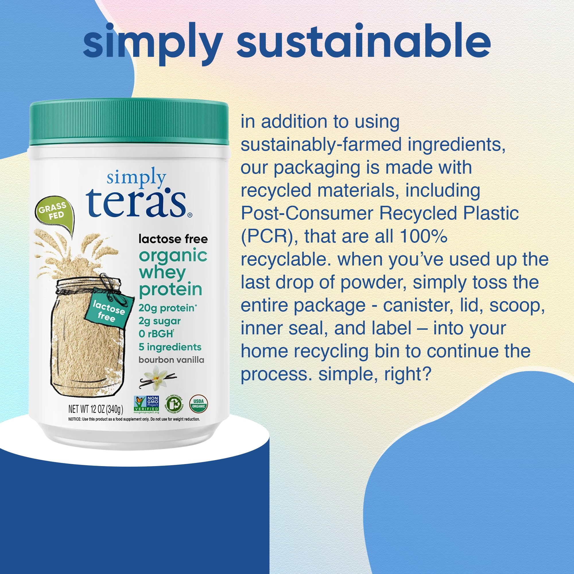 Simply Tera's pancake batter made with whey powder for fluffy mornings