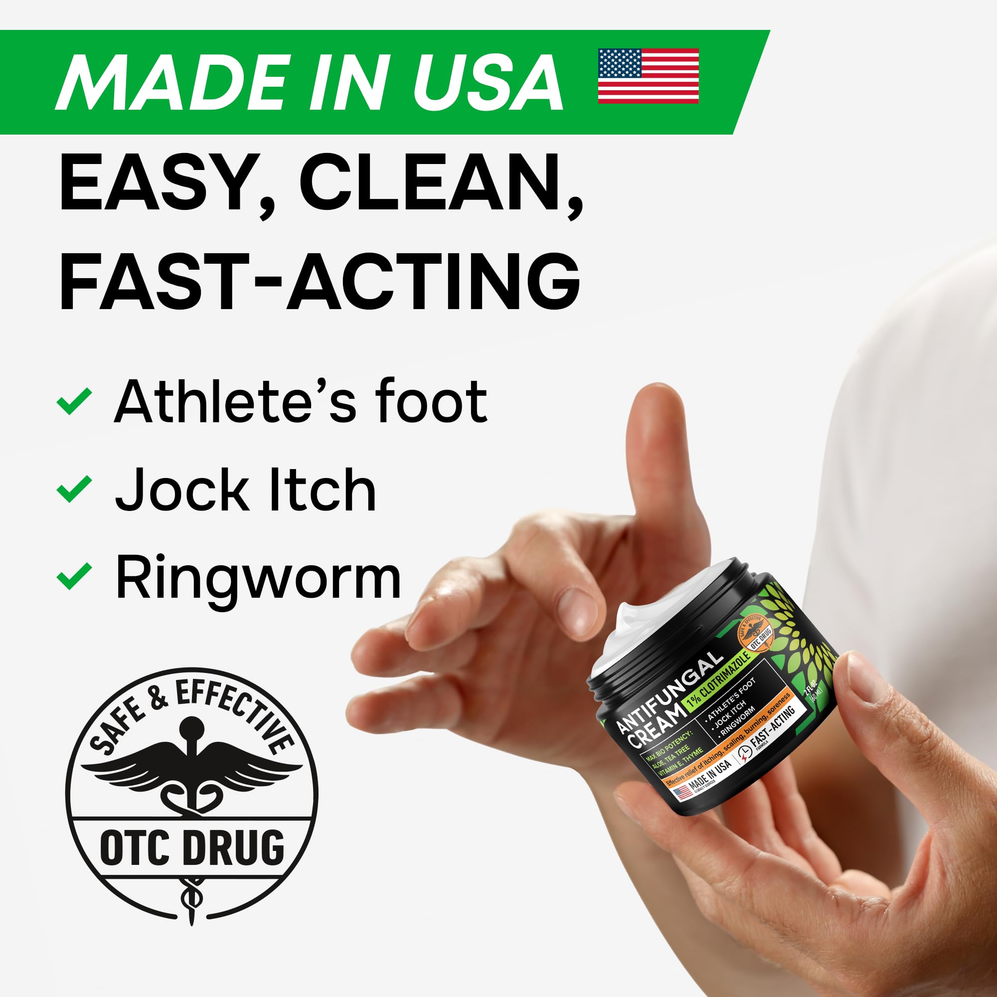 SimplyVital athletes foot treatment application shows easy topical use.