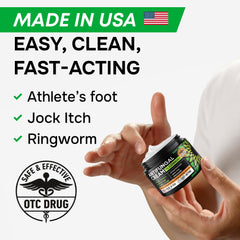 SimplyVital athletes foot treatment application shows easy topical use.