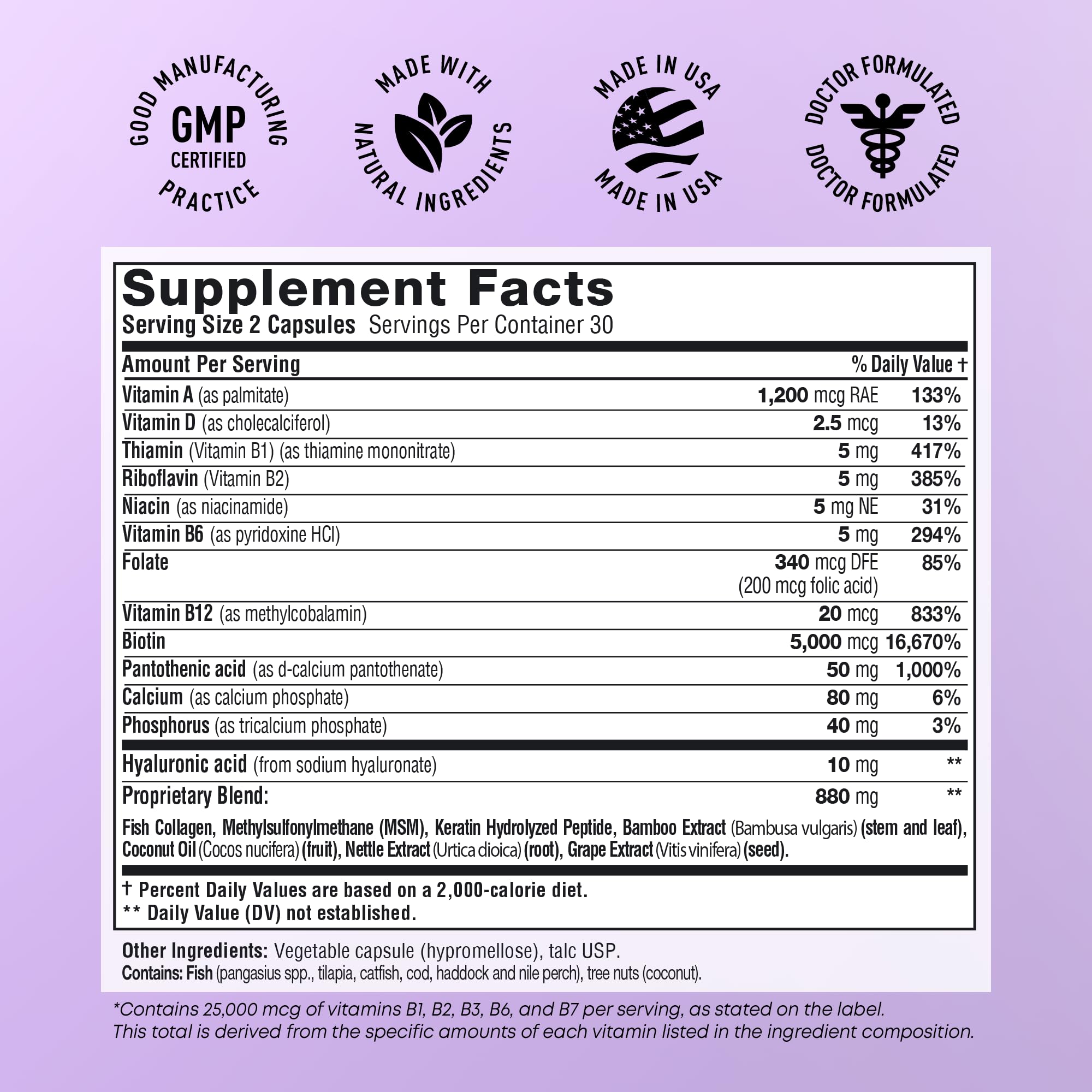 SimplyVital bottle label front indicating USA-made quality