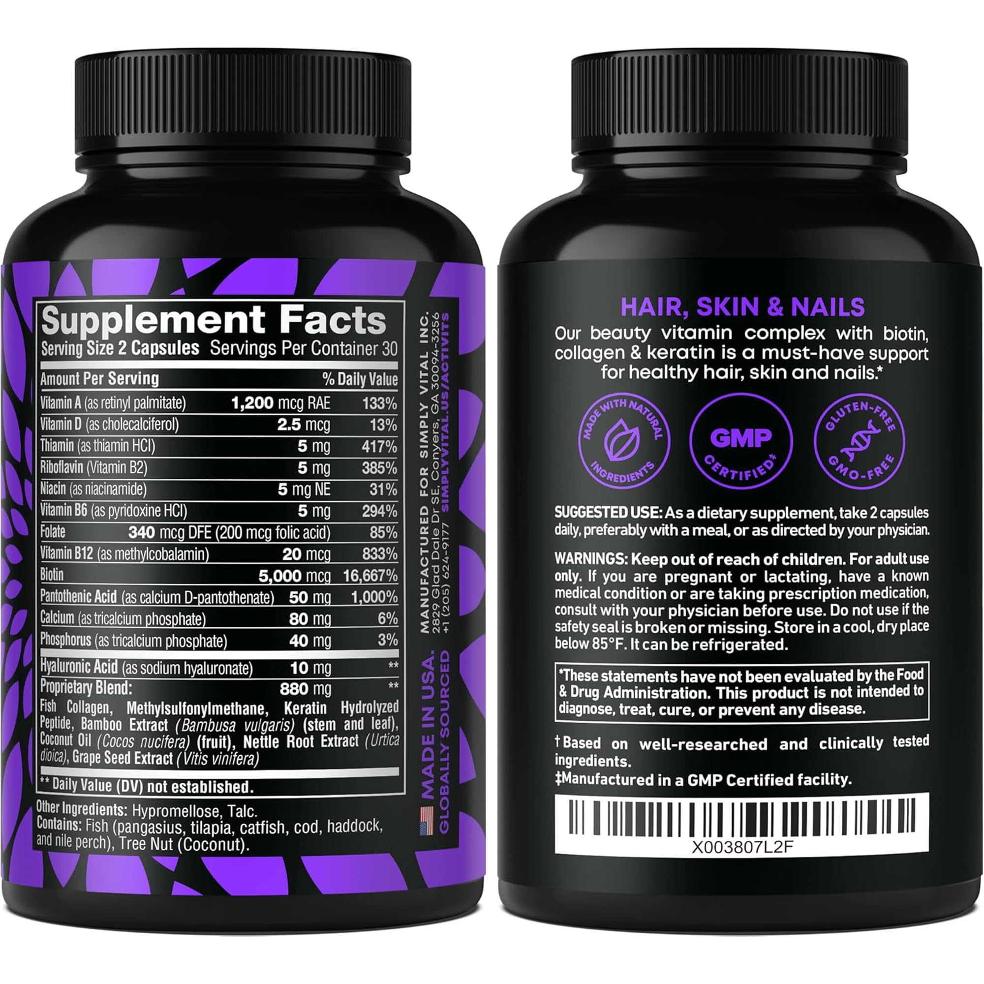 SimplyVital capsules close-up emphasizing easy daily supplementation