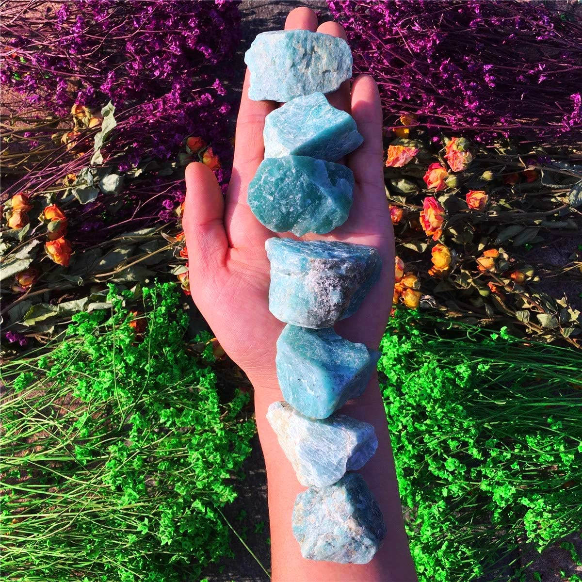 Simurg amazonite crystal raw sample ideal for wire wrapping and grids