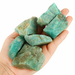 Simurg amazonite rough stone 1lb for jewelry making and meditation focus