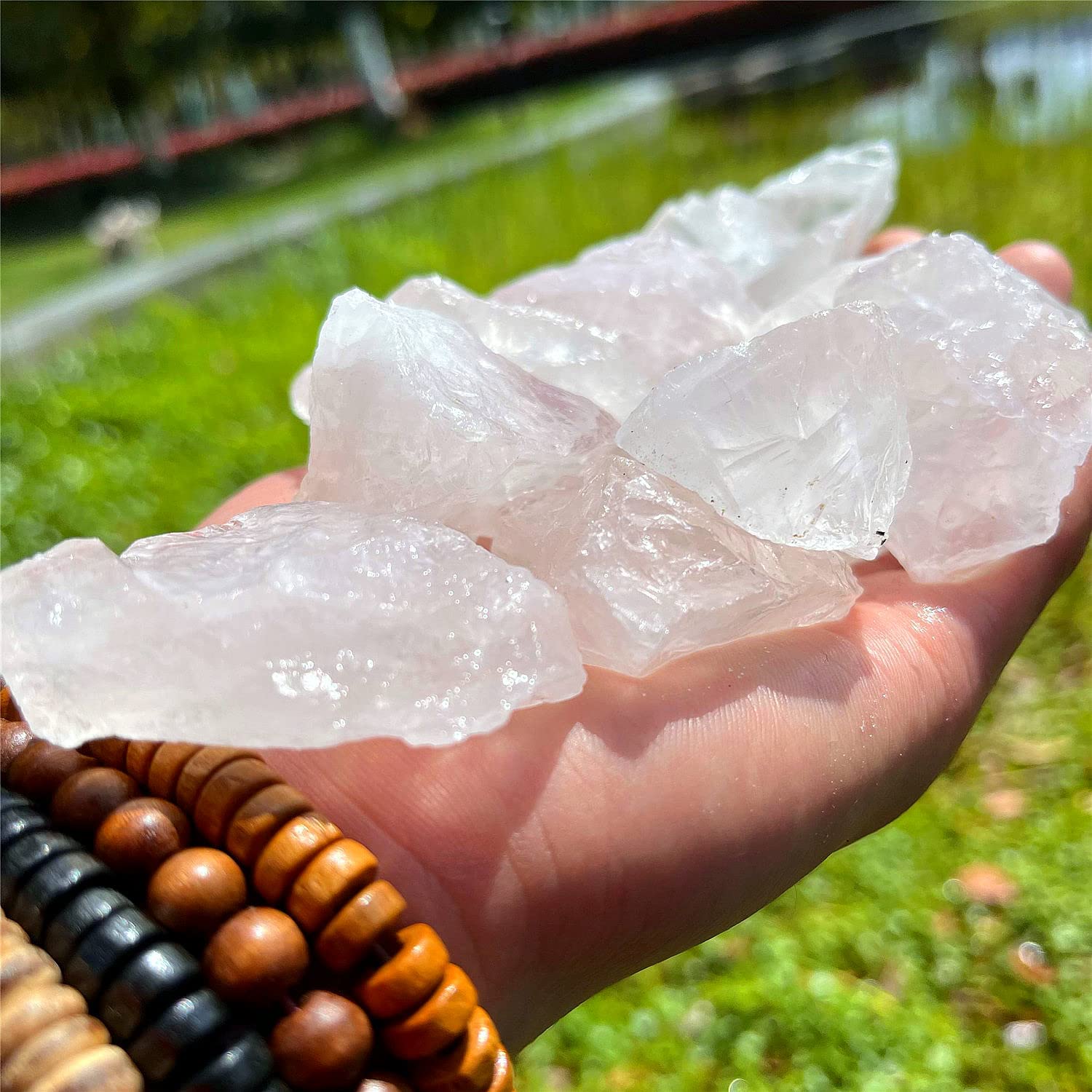 Simurg Brazilian clear quartz 1lb piece for tumbling and display