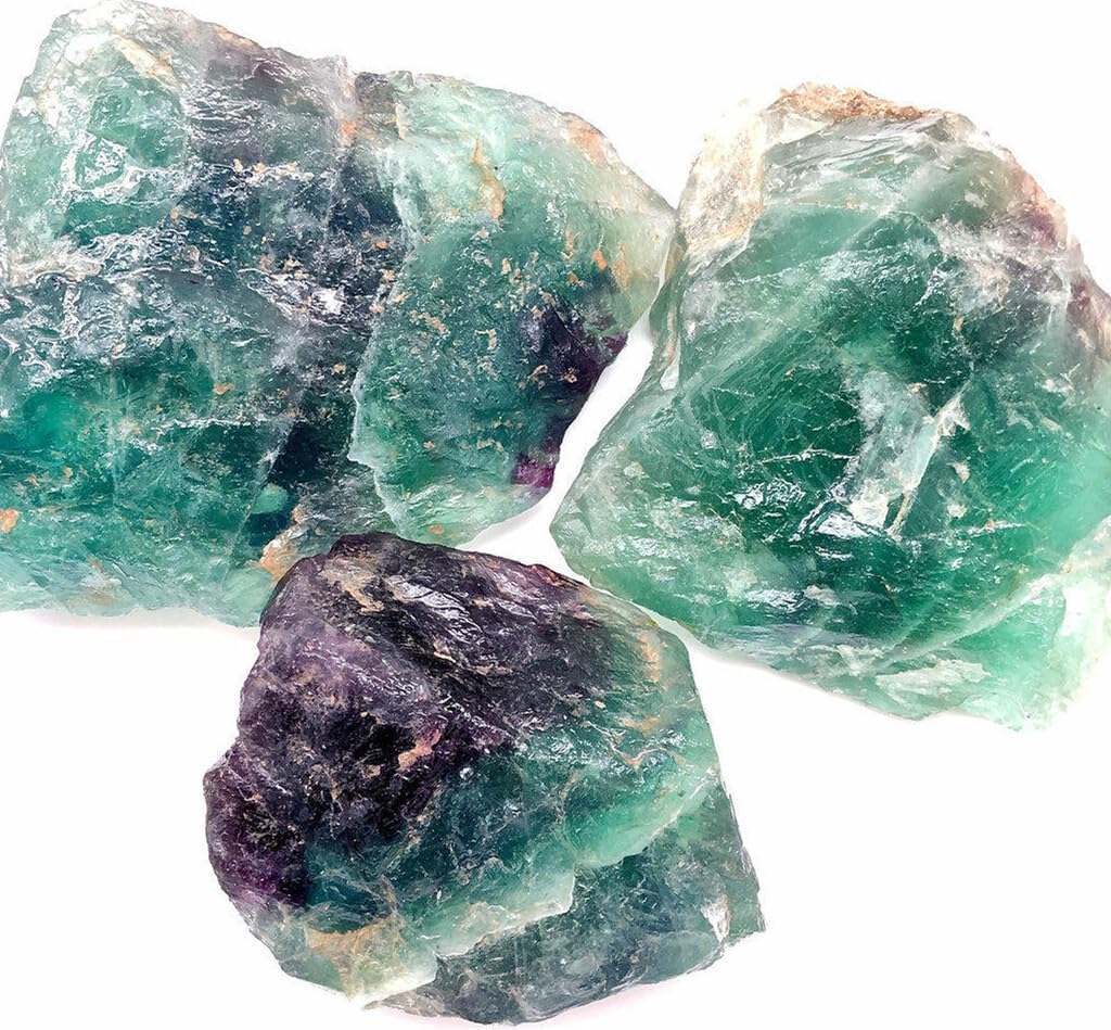 Simurg fluorite rough stone suitable for lapidary and beading craftwork