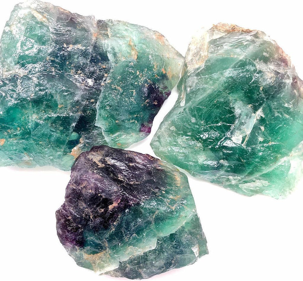 Simurg fluorite rough stone suitable for lapidary and beading craftwork