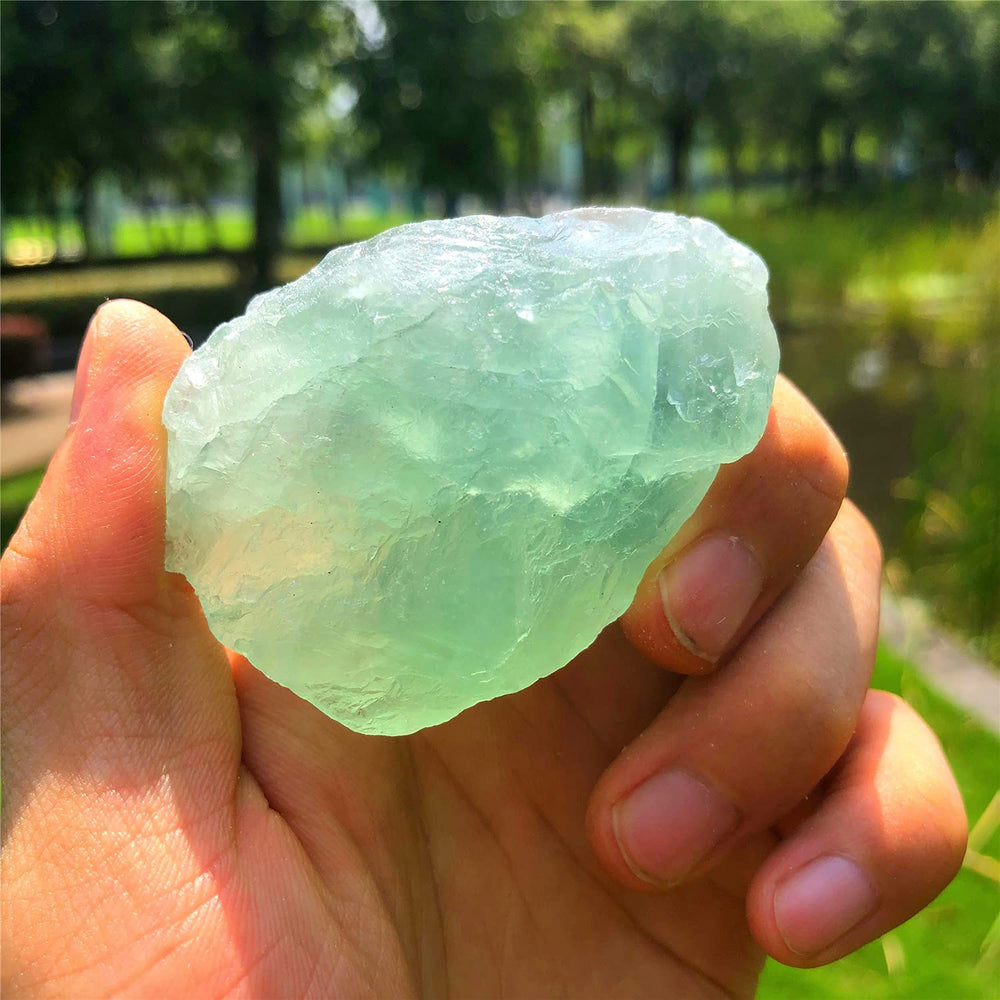 Simurg green fluorite rough from Mexico emphasizes authentic origin and mineral character.