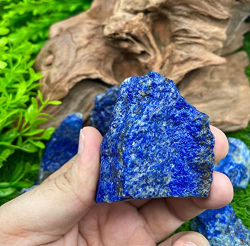 Simurg lapis lazuli rough crystal for lapidary work and cabbing.