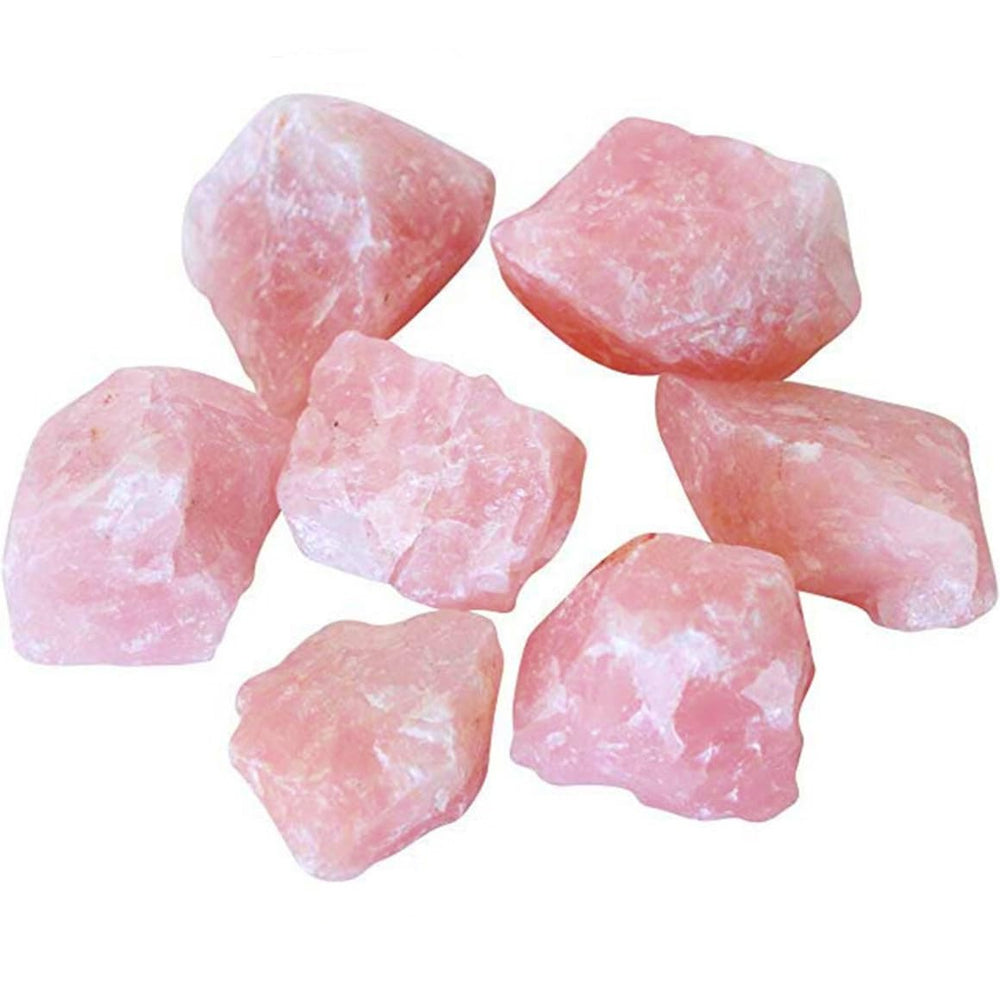 Simurg raw rose quartz stone 1lb shows natural beauty for cabbing and polishing.