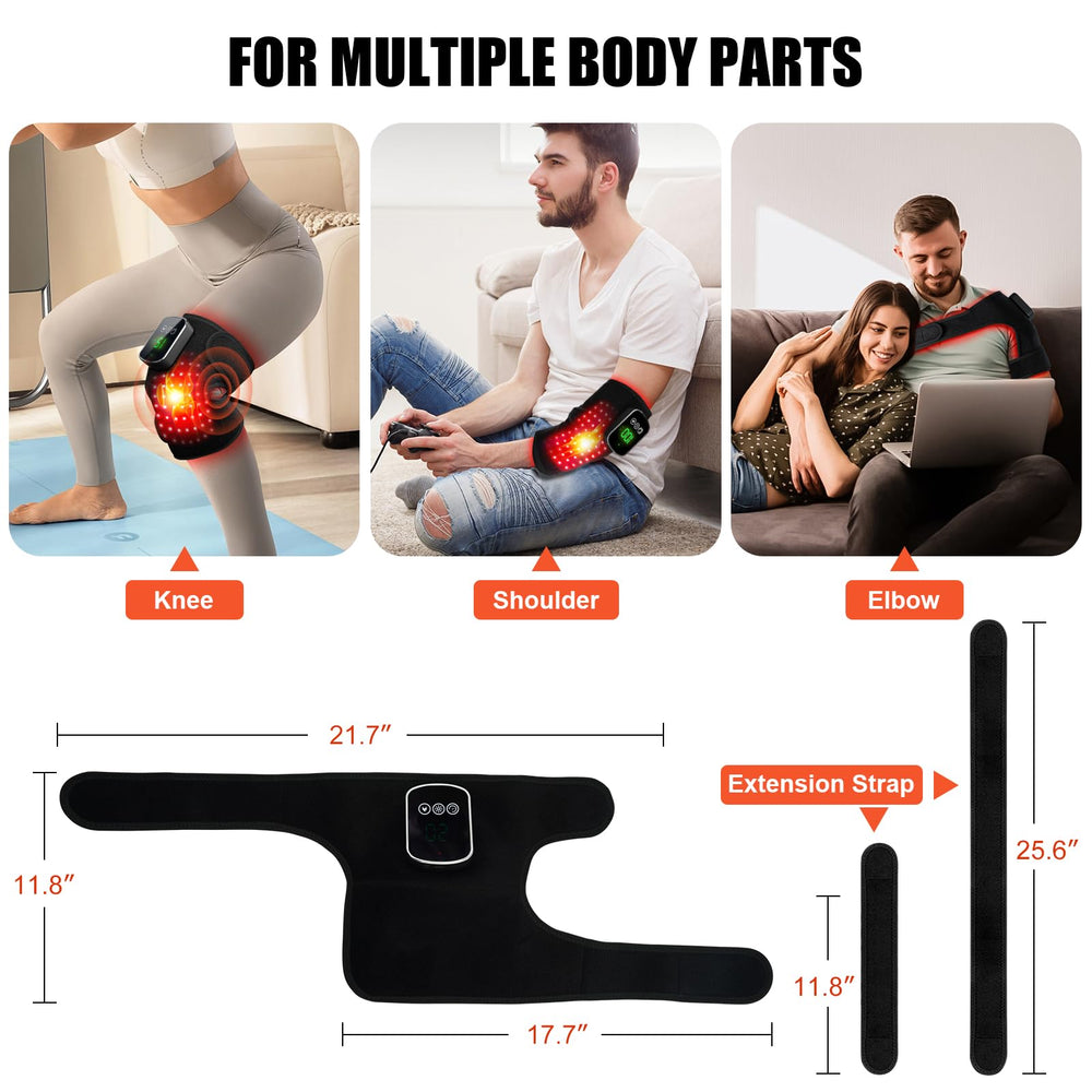 Sinnyelor knee therapy heat mode highlights gentle warmth for targeted comfort.