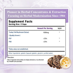 Sino-Sci Turkey Tail capsules close-up for daily supplementation
