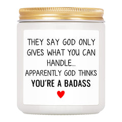 SINSUFUR Get Well candle in gift box, a thoughtful recovery gift ready to give.