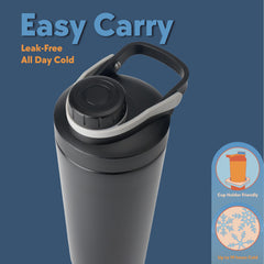 SIPLUSH Paradise Shaker Bottle leak-proof cap prevents spills during travel
