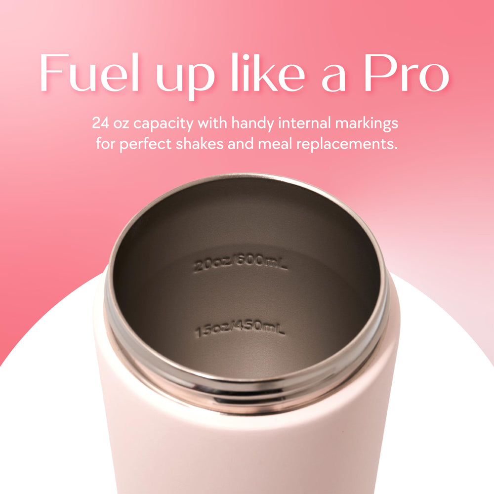 SIPLUSH Paradise Shaker Bottle quiet mixing feature for smooth blends during workouts