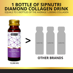 Sipnutri Diamond Collagen Drink in a cold glass highlighting refreshing grape flavor