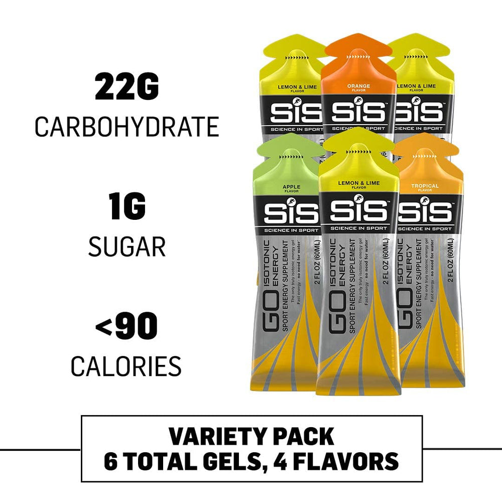 SiS GO isotonic energy gels close-up highlights light texture and easy ingestion