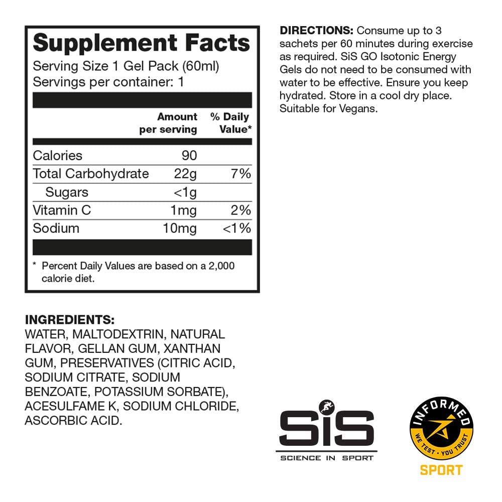 SiS GO isotonic energy variety pack pouch opened reveals convenient sachets for quick fueling