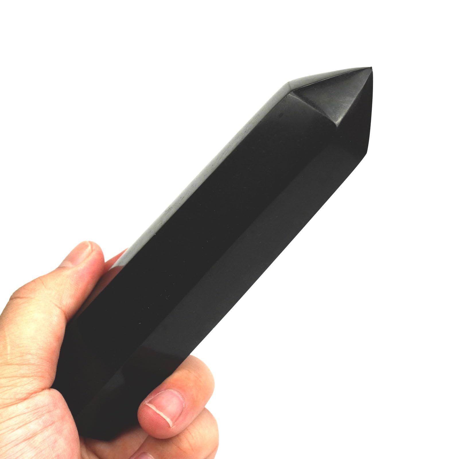 SISAMN black tourmaline column close-up texture emphasizes natural authenticity and shield.