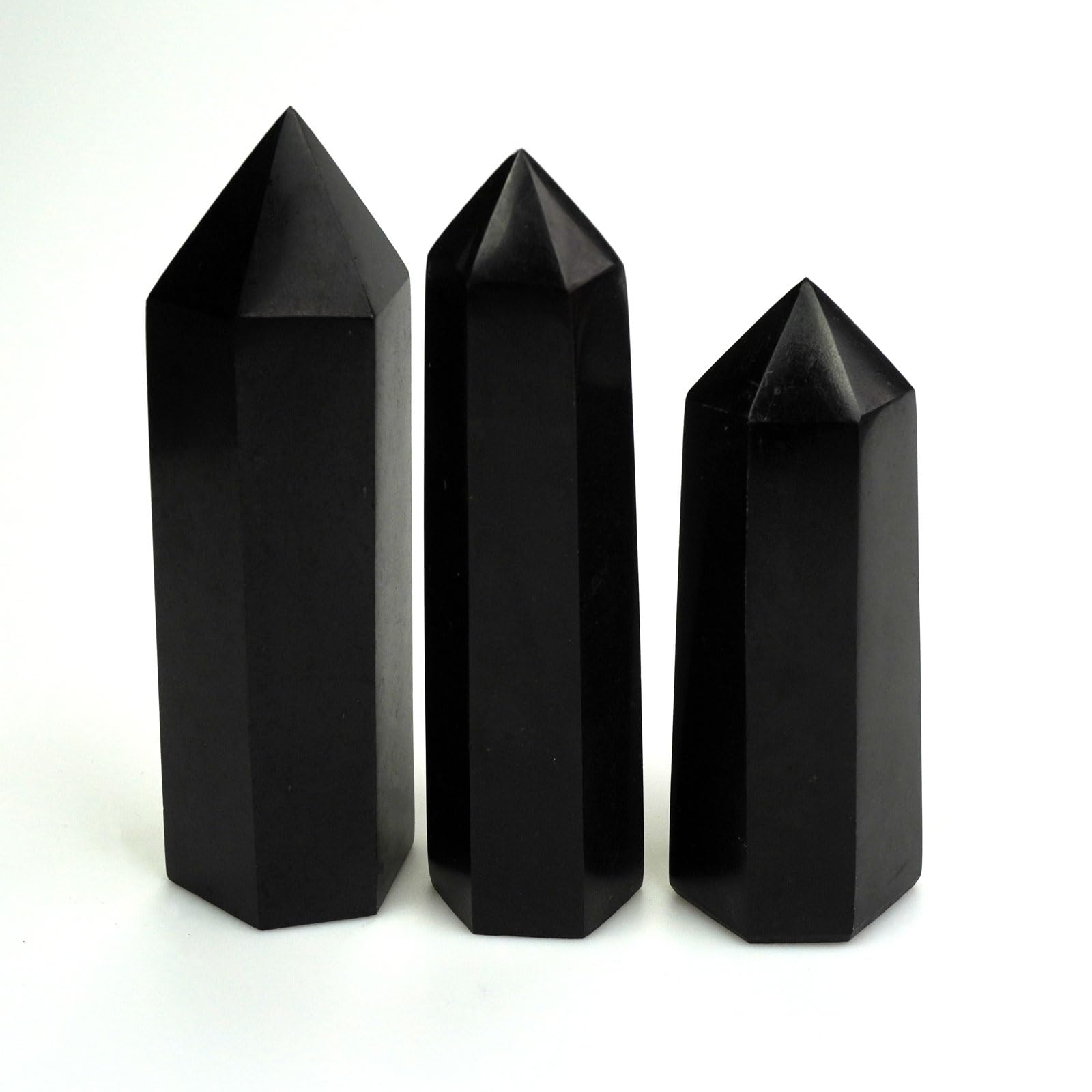 SISAMN black tourmaline column meditation-enhancement supports focus during mindful practice.