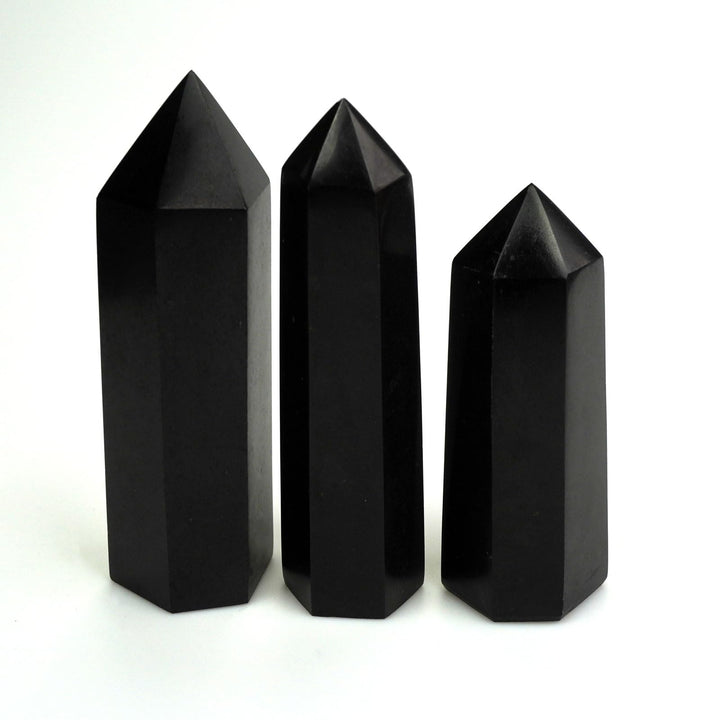 SISAMN black tourmaline column meditation-enhancement supports focus during mindful practice.