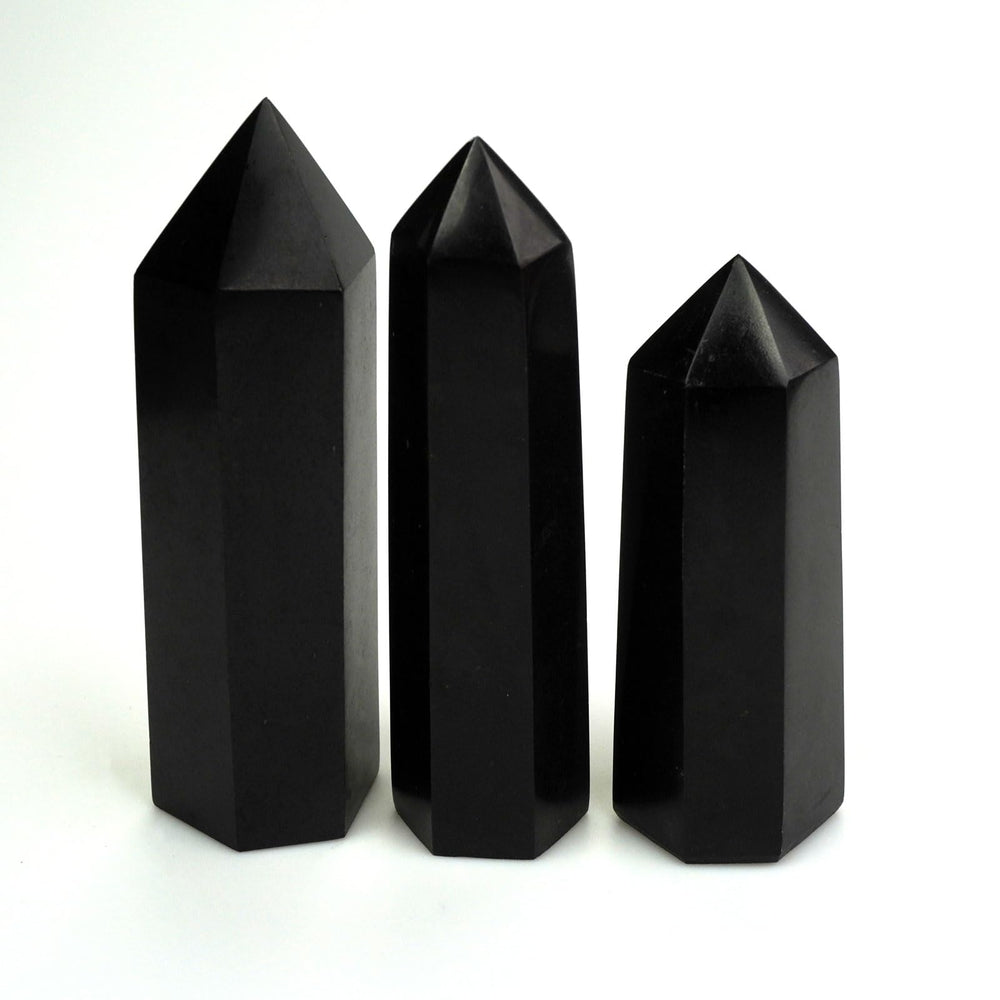 SISAMN black tourmaline column meditation-enhancement supports focus during mindful practice.