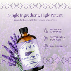 SIVA Lavender oil used with a carrier oil for skin nourishment.