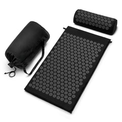 Sivan acupressure mat close-up shows cotton cover for breathable comfort.