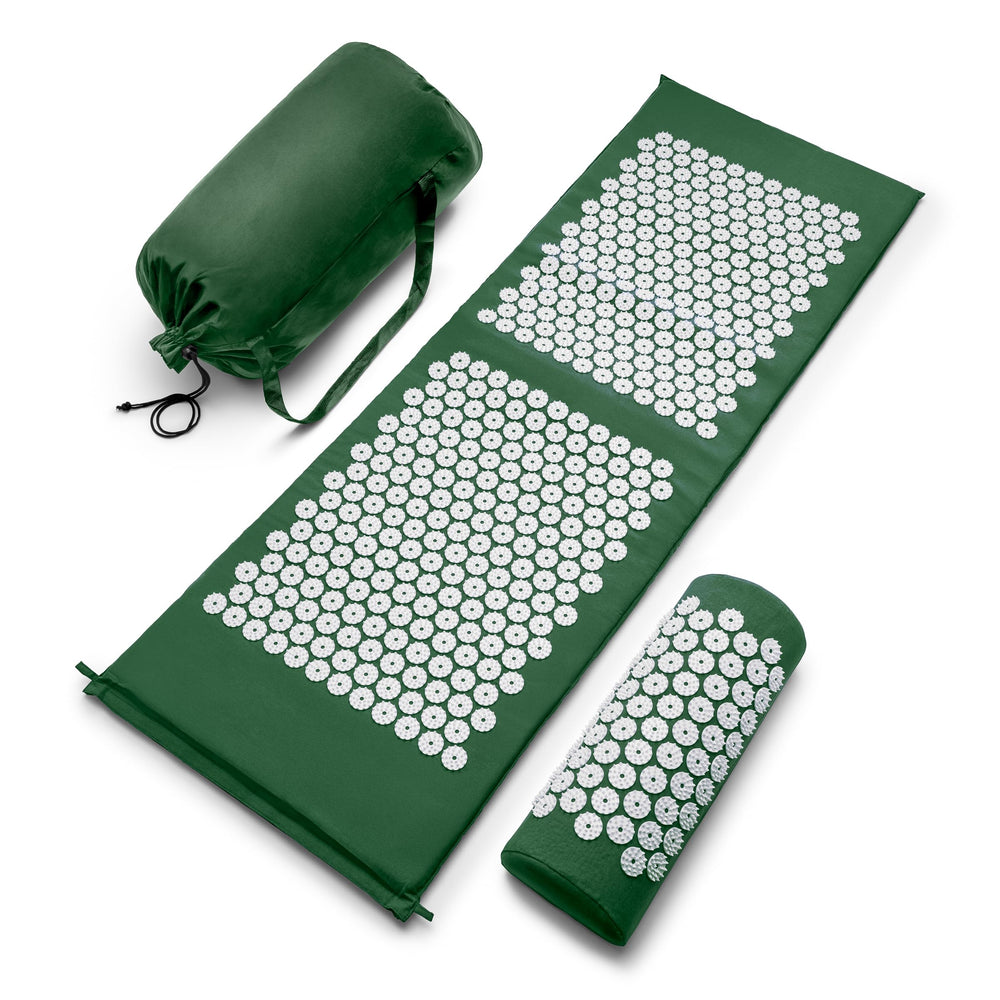 Sivan Health acupressure mat close-up showing massage points for relaxation.