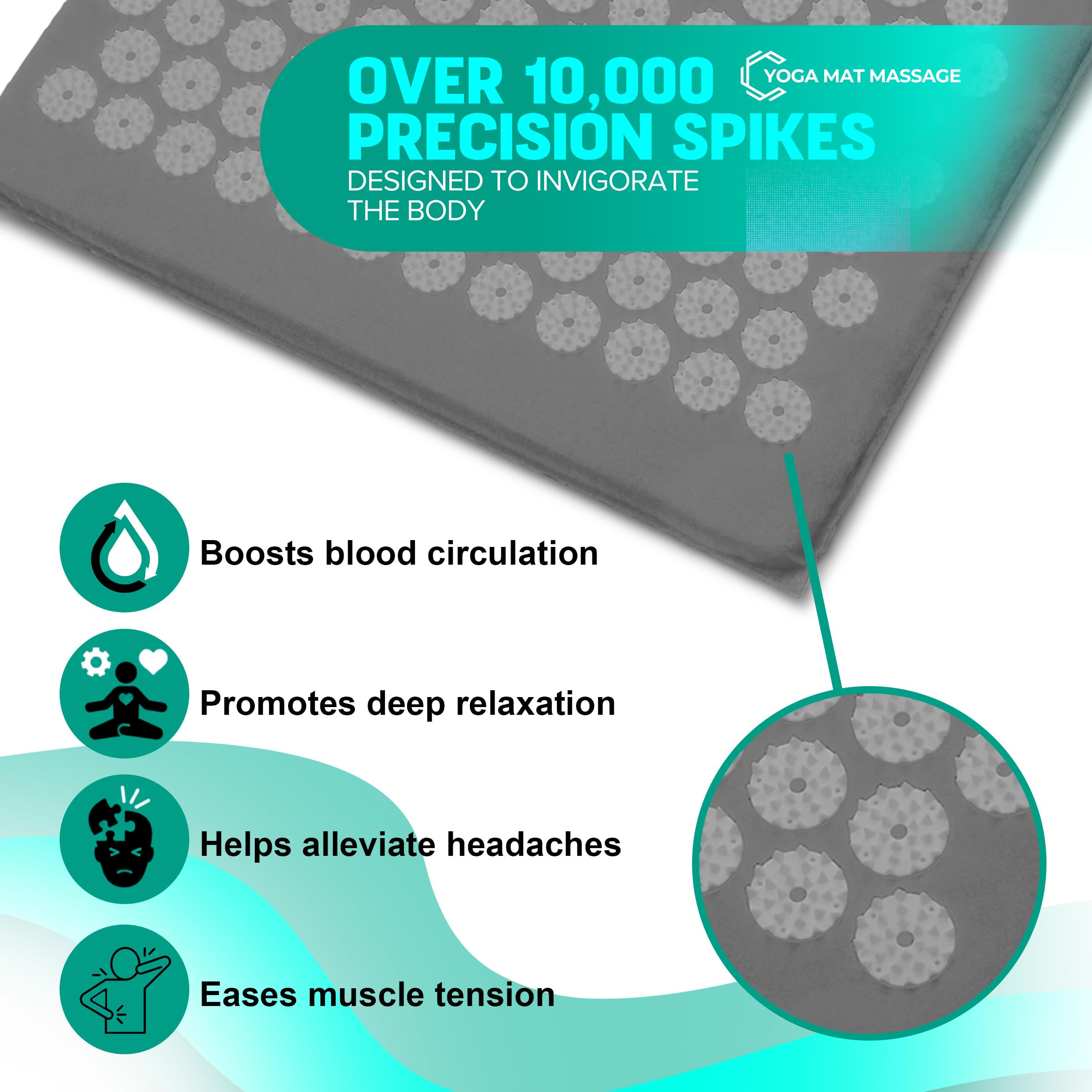 Sivan acupressure mat suitable for office breaks.