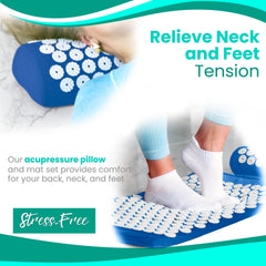 Sivan acupressure mat and pillow come with a carry bag for travel.