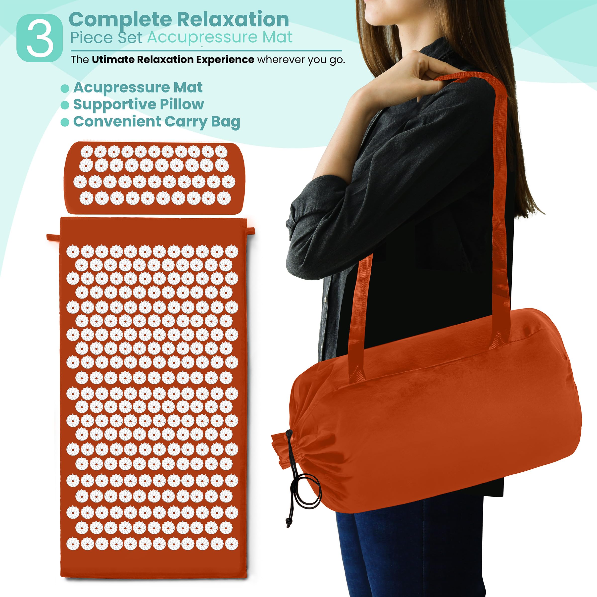 Sivan mat used during yoga, beach, or office stretches
