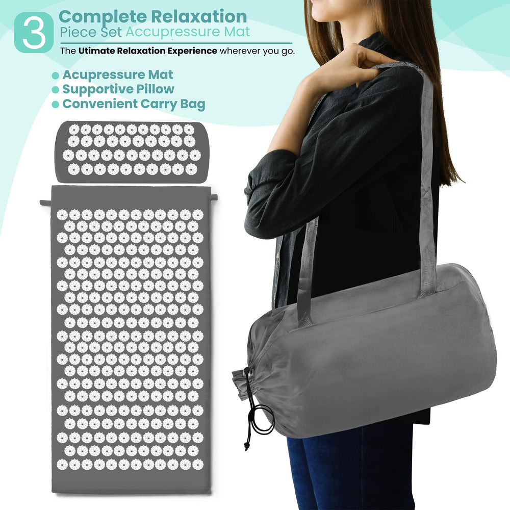 Sivan acupressure mat in yoga studio for meditation