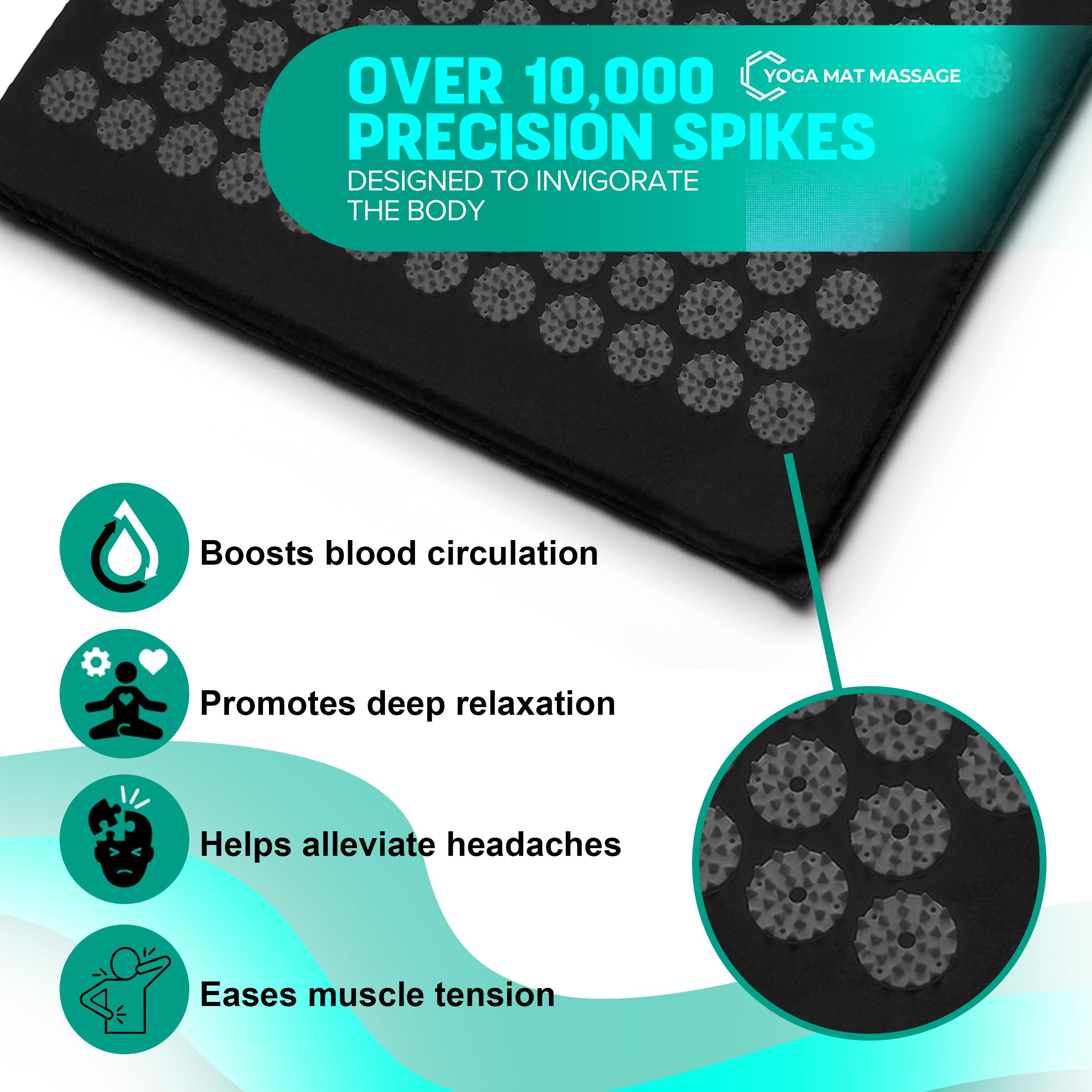 Sivan Health and Fitness carry bag included for portable relief sessions anywhere.