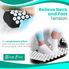 Sivan Health and Fitness acupressure set rolled up for easy storage.
