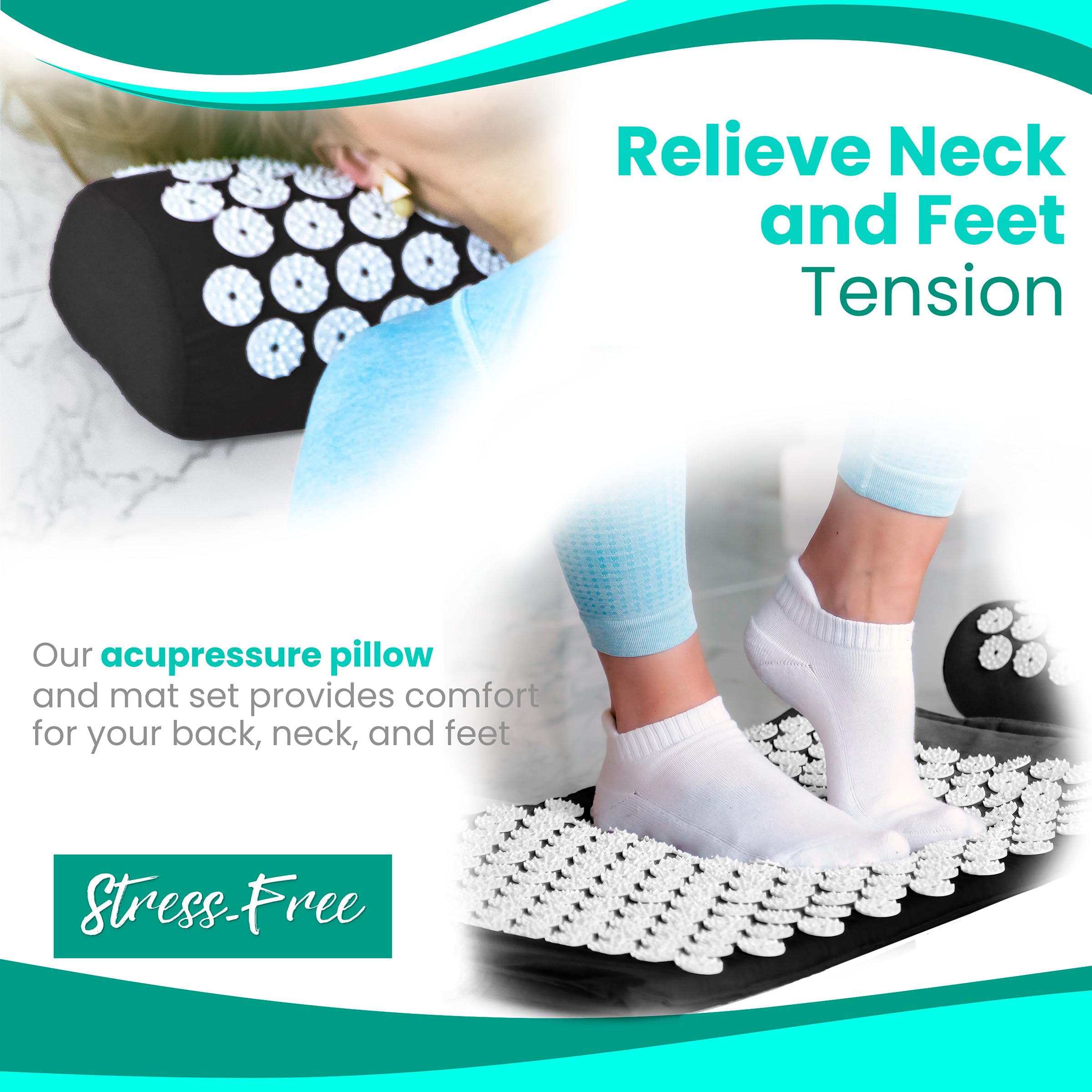 Removable, washable cover for the Sivan acupressure mat and pillow.