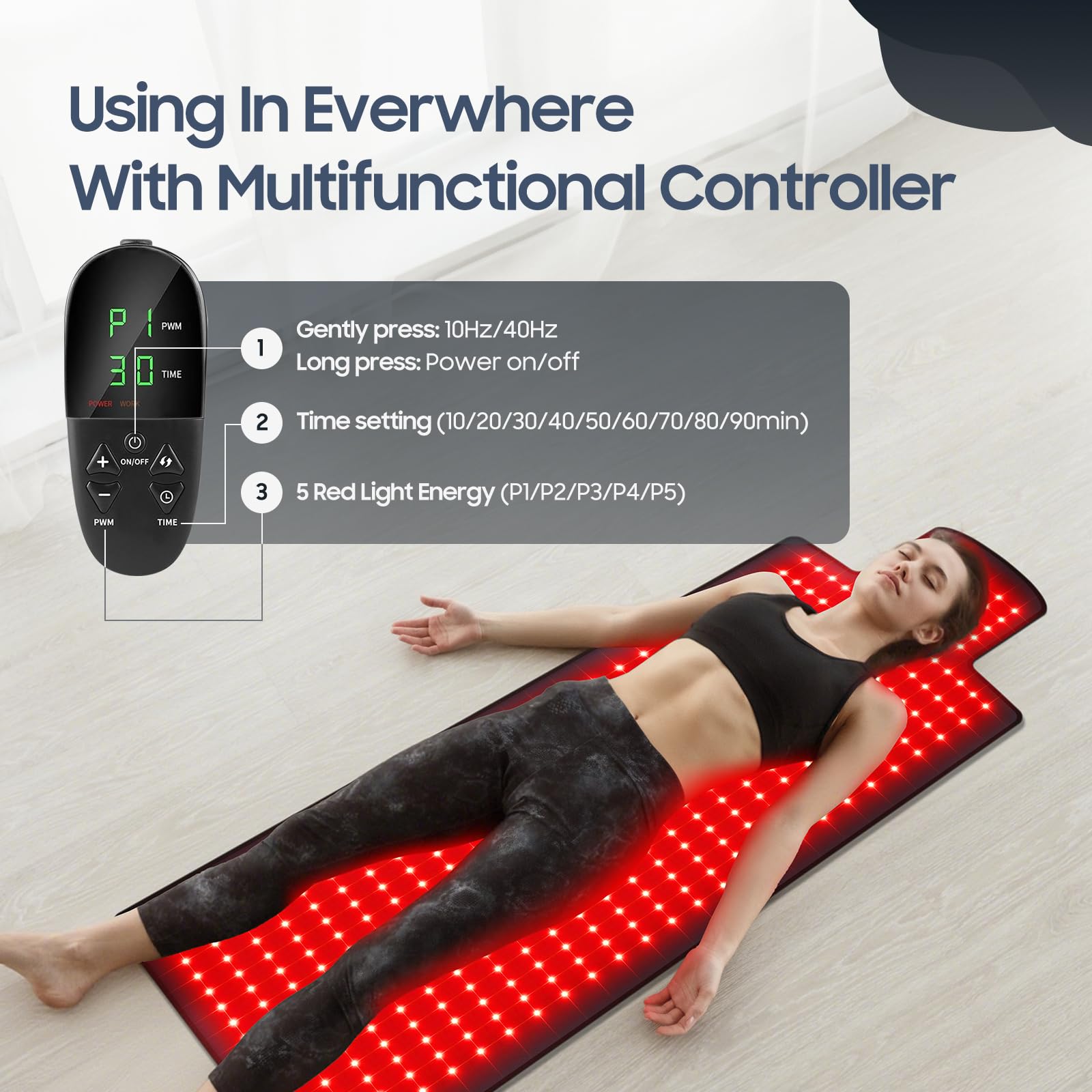 Use during workouts or rest for gentle warmth and relaxation.