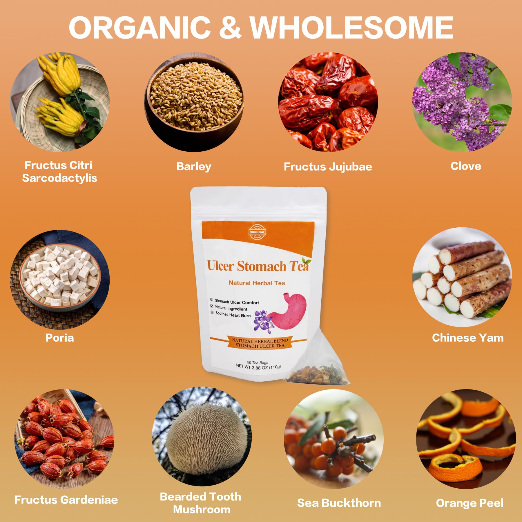 Siyolaherb blend featuring sea buckthorn and lion's mane for gentle daily balance.