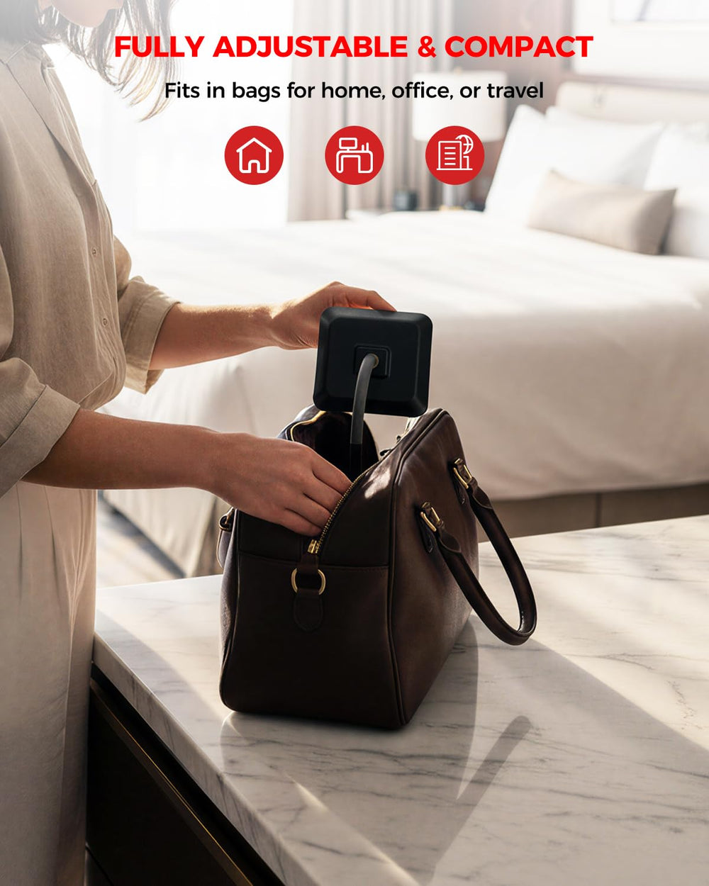 sjzxuv built-in phone stand supports hands-free sessions during work or video calls