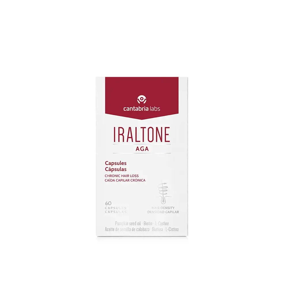 Bottle label of Iraltone Aga by SKIN CAPITAL SHOPS for hair maintenance.