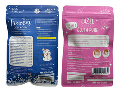 Skinest Lazel Gluta Frozen 2in1 box provides a portable wellness option.