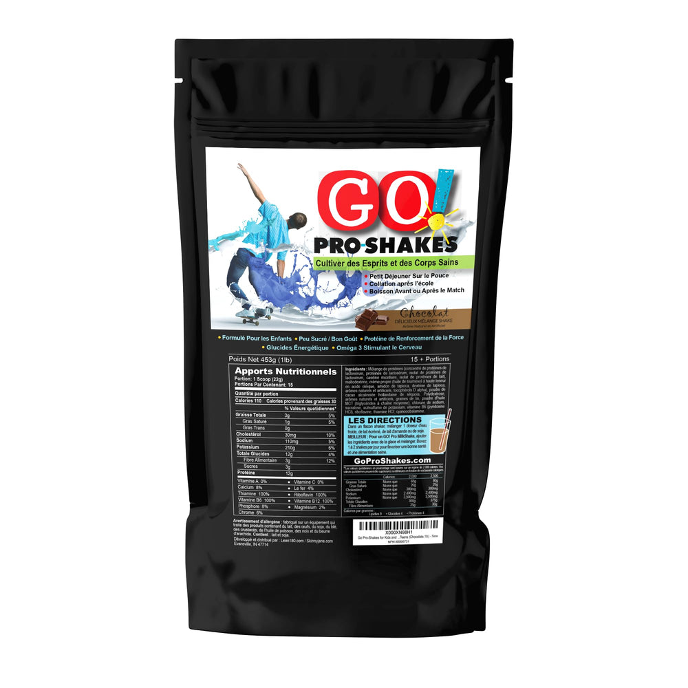 Shaker with GO Pro Shakes ready to mix for a quick milkshake