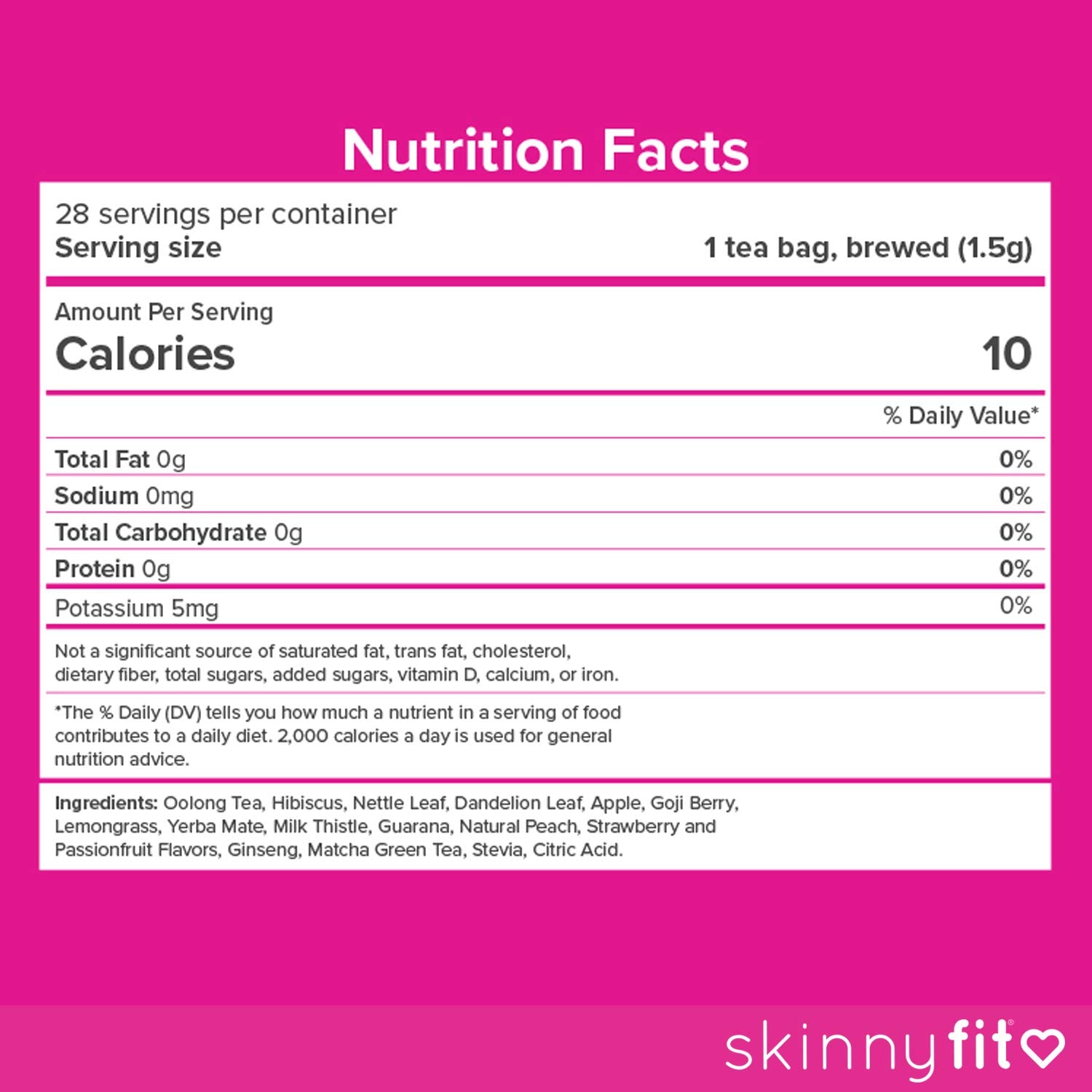 SkinnyFit Detox Tea cup demonstrates bloating relief for comfortable days.