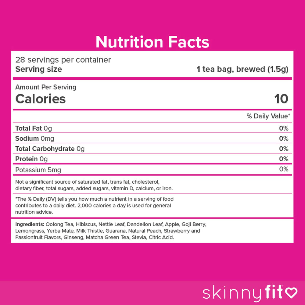SkinnyFit Detox Tea cup demonstrates bloating relief for comfortable days.