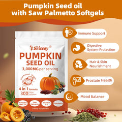 Skiseoy cold-pressed pumpkin seed oil extraction bottle emphasizing potency and purity
