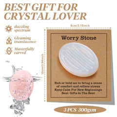 SKLENICE striped opal thumb stone for calming focus