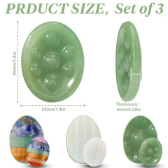 Sklenice striped opalite worry stone, soothing texture for daily stress relief.