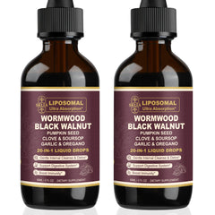 SKLIA 20-in-1 liposomal wormwood bottle pour for easy dosing and fast absorption.
