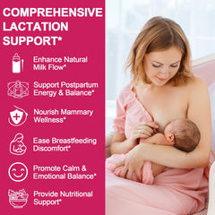 Herbal ingredients visible on SKLIA lactation formula label.